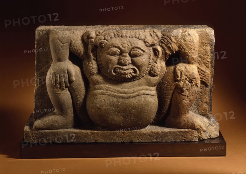 Architectural Support with Squatting Dwarf, 11th century. Creator: Unknown.
