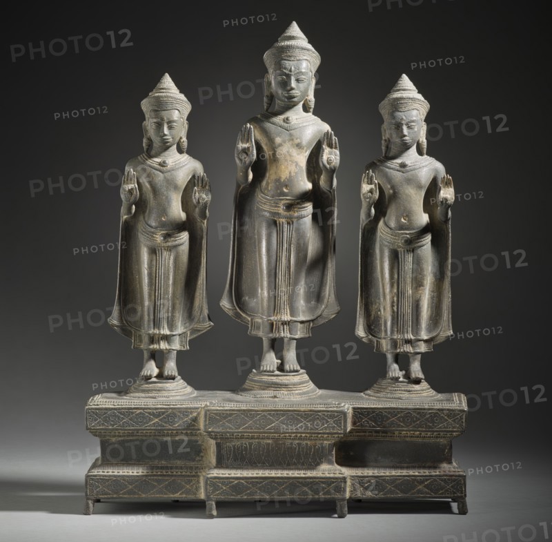 Buddhist Triad (image 1 of 4), 13th century. Creator: Unknown.