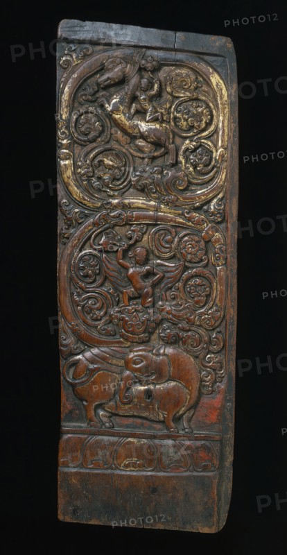 Throneback Panel, 14th century. Creator: Unknown.