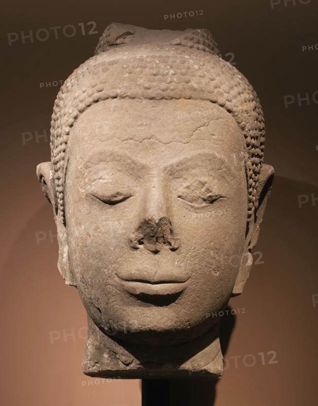Head of Buddha Shakyamuni, 14th century. Creator: Unknown.