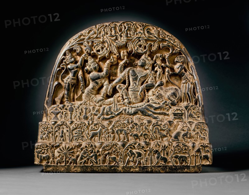 Shiva's Family on Mount Kailasa, 14th-15th century. Creator: Unknown.