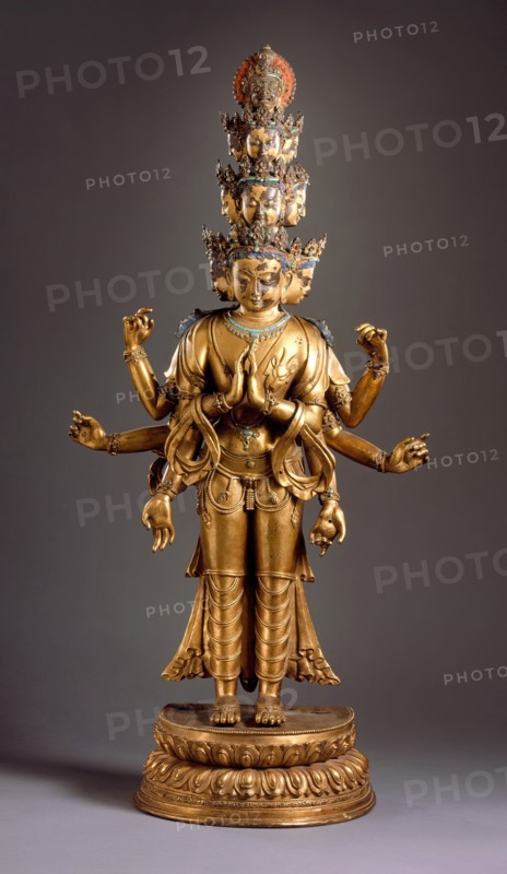 Eleven-Headed Avalokiteshvara, 16th century. Creator: Unknown.