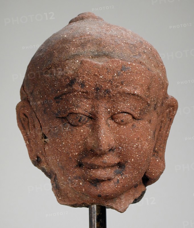 Male Head (Buddha Shakyamuni?), 3rd-4th century. Creator: Unknown.