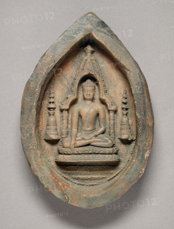Votive Tablet of Buddha Shakyamuni, between c.1050 and c.1100. Creator: Unknown.