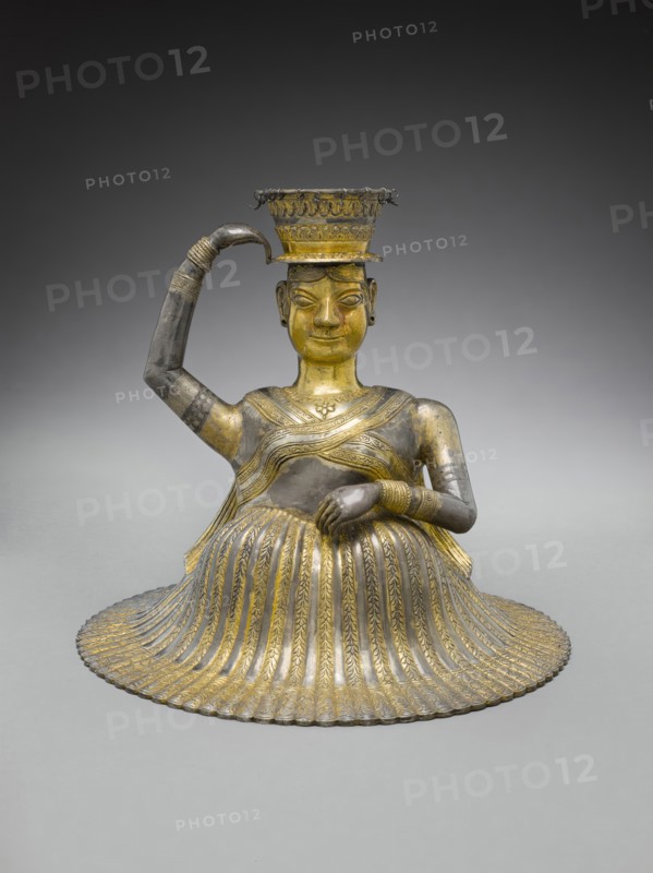 Base for a Water Pipe (huqqa) in the Form of a Dancer (image 2 of 3), between c.1750 and c.1900. Creator: Unknown.
