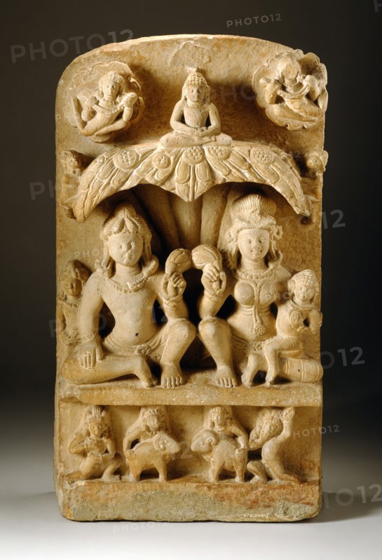 A Jain Family Group, between c.550 and c.600. Creator: Unknown.