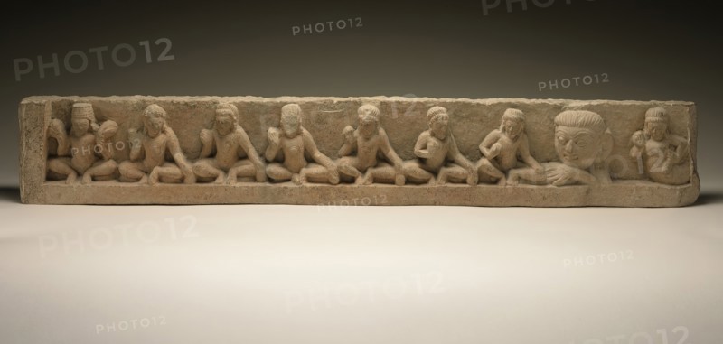 Lintel with the Nine Planetary Deities, between c.600 and c.625. Creator: Unknown.