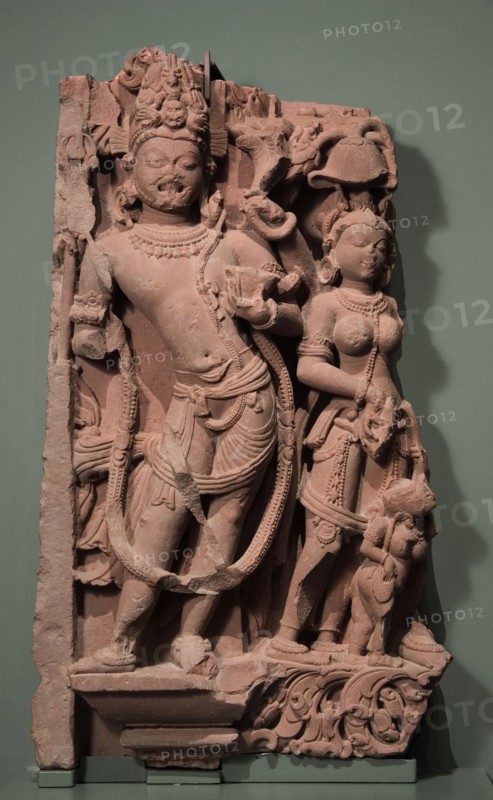 A Shaiva Guardian Figure from a River Goddess Relief, between c.850 and c.900. Creator: Unknown.