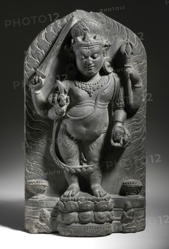 The Buddhist Deity Wisdom Mahakala (Jñana Mahakala), c.9th century. Creator: Unknown.