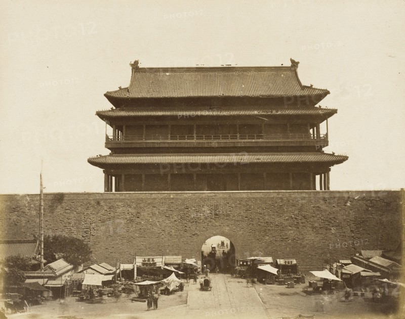 Imperial Building behind High Wall, 1860. Creator: Felice Beato.