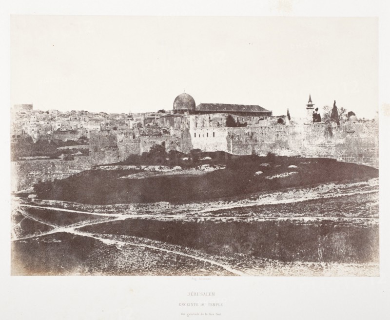 Jerusalem-Enciente Du Temple, Printed 1856 circa. Creator: Auguste Salzmann.