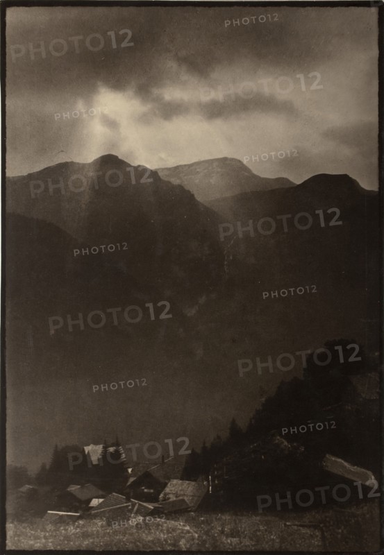 The Passing Storm, Printed 1890 circa. Creator: Paul Martin.