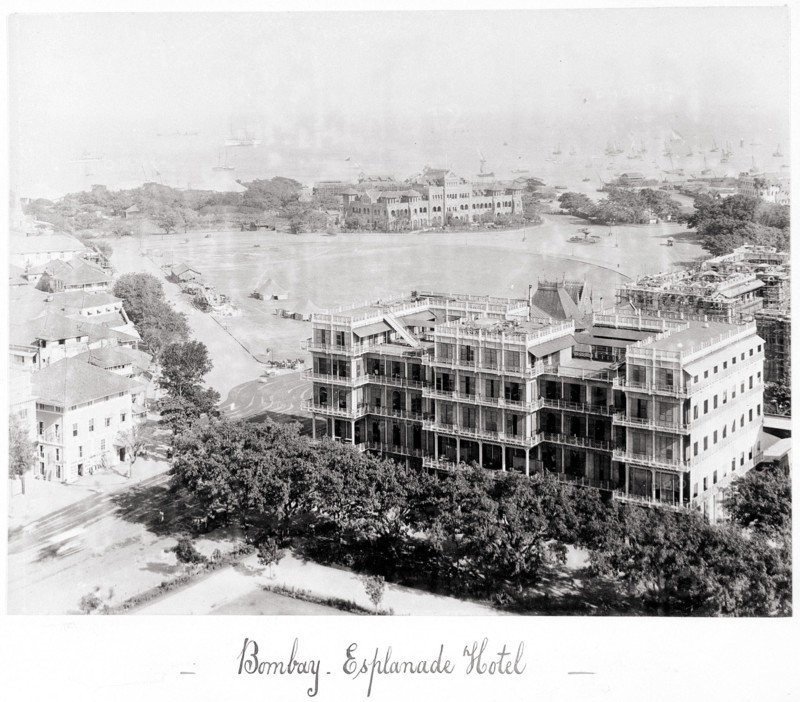 Bombay Esplanade Hotel, Late 1860s. Creator: Samuel Bourne.