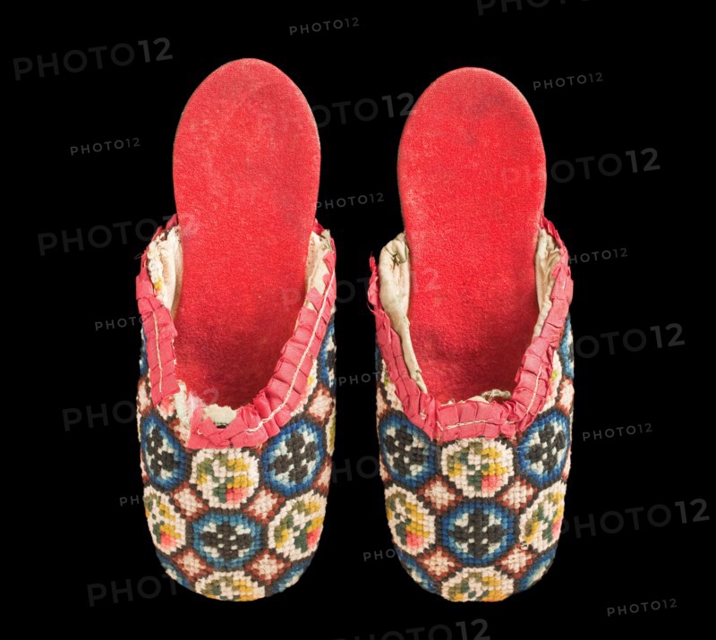 Boy's slippers, between 1800 and 1850. Creator: Unknown.