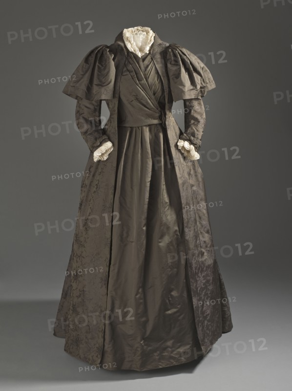 Woman's tea gown by Liberty & Co. of London, c.1887. Creator: Unknown.