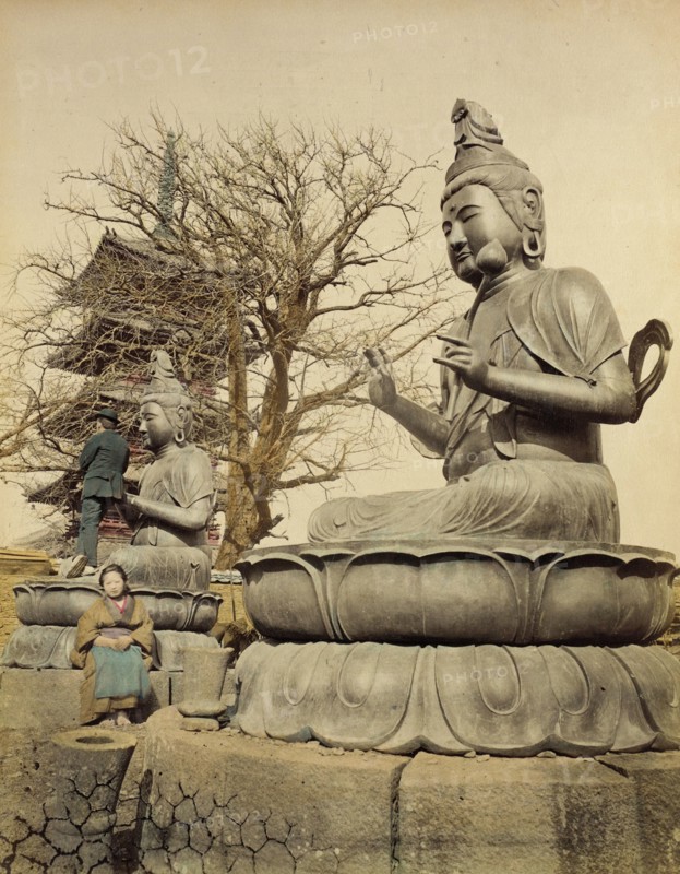 Two Bronze Idols, 1865. Creator: Unknown.