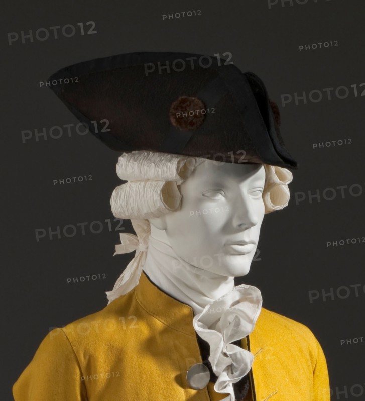 Tricorne hat, Europe or America, beaver fur, c.1780. Creator: Unknown.