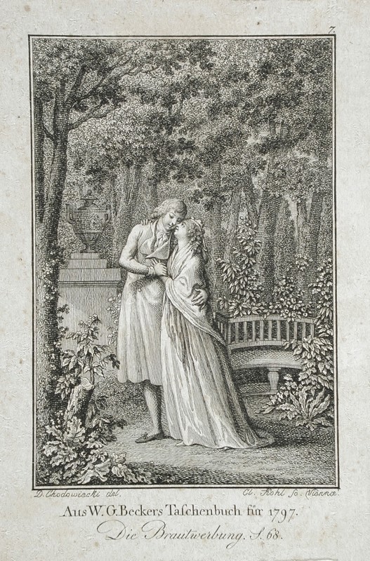 Illustration for 'Becker's Almanac for 1798', 1798. Creators: Daniel Nikolaus Chodowiecki, Clemens Kohl.