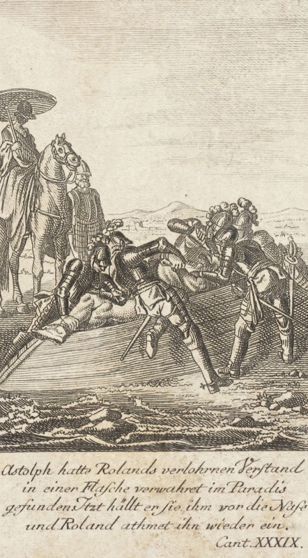 Plate 11 for Ariosto's 'Orlando Furioso', 1772. Creators: Daniel Nikolaus Chodowiecki, Daniel Berger.