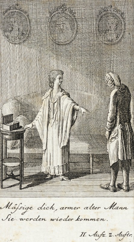 Plate 4 for Schiller's 'Intrigue and Love', 1785. Creator: Daniel Nikolaus Chodowiecki.
