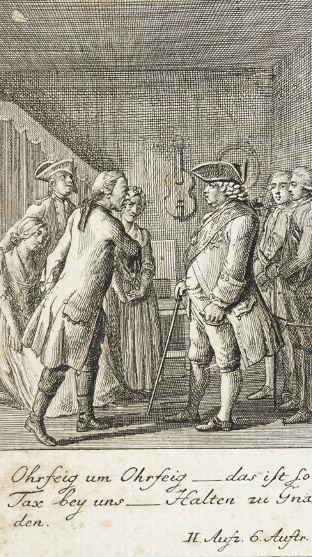 Plate 7 for Schiller's 'Intrigue and Love', 1785. Creator: Daniel Nikolaus Chodowiecki.