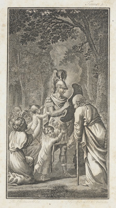 Illustration for the 'Works of J.P.C. Florian', 1796. Creator: Daniel Nikolaus Chodowiecki.