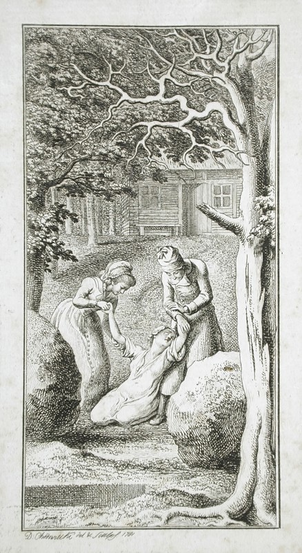 Illustration for Wezel's 'Wilhelmine Arend', 1781. Creator: Daniel Nikolaus Chodowiecki.