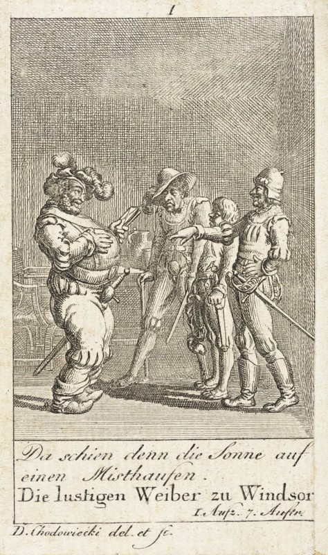 Plate 1 for Shakespeare's 'Macbeth', 1784. Creator: Daniel Nikolaus Chodowiecki.