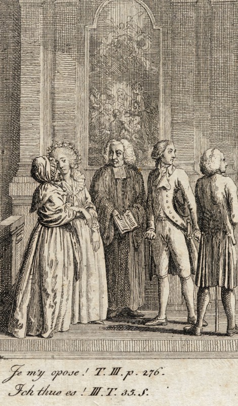 Cecilia or the Story of a Rich Orphan, 1787. Creator: Daniel Nikolaus Chodowiecki.