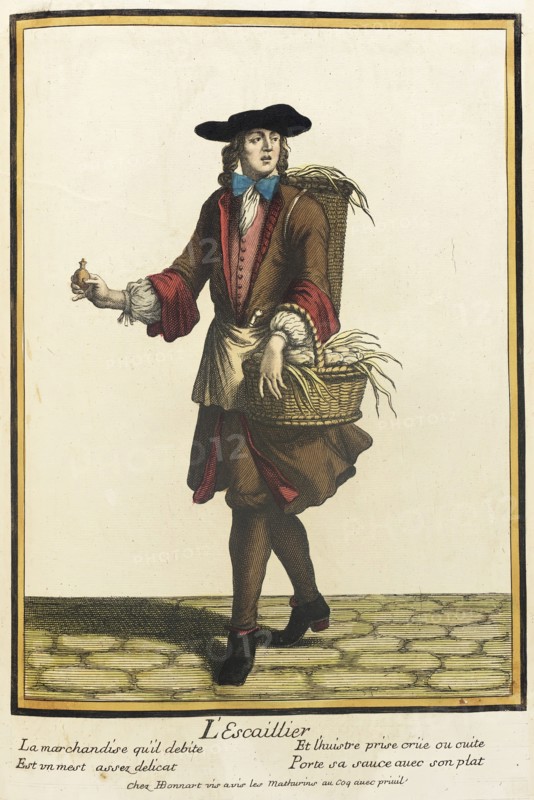 Recueil des modes de la cour de France, 'L'Escaillier' (image 1 of 2), Bound 1703-1704. Creator: Henri Bonnart.