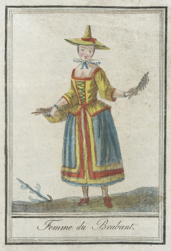 Costumes de Différents Pays, 'Femme du Brabant', c1797. Creators: Jacques Grasset de Saint-Sauveur, LF Labrousse.