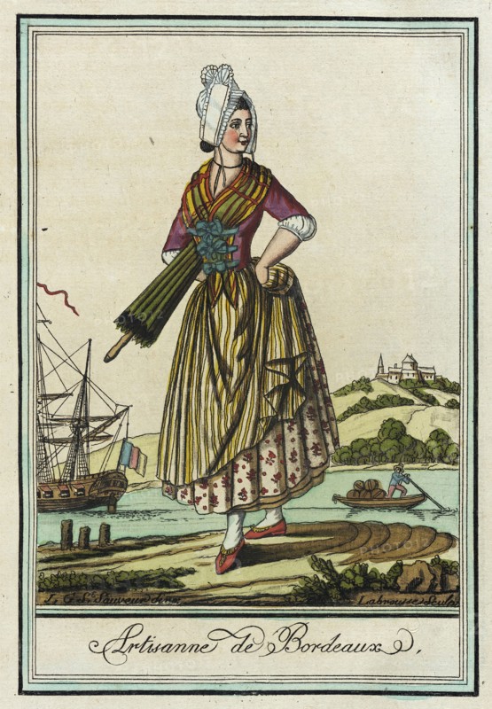 Costumes de Différent Pays, 'Artisanne de Bordeaux', c1797. Creators: Jacques Grasset de Saint-Sauveur, LF Labrousse.