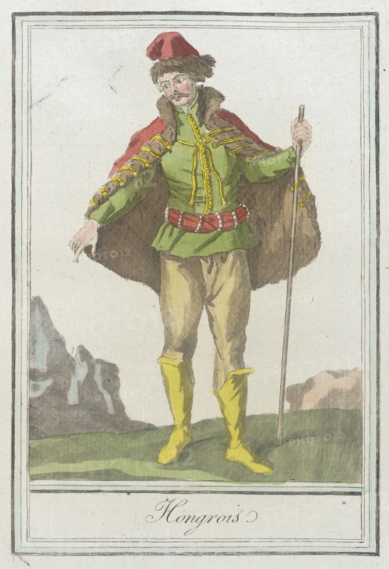 Costumes de Différents Pays, 'Hongrois', c1797. Creators: Jacques Grasset de Saint-Sauveur, LF Labrousse.
