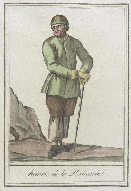 Costumes de Différents Pays, 'Homme de la Dalecarlie', c1797. Creators: Jacques Grasset de Saint-Sauveur, LF Labrousse.