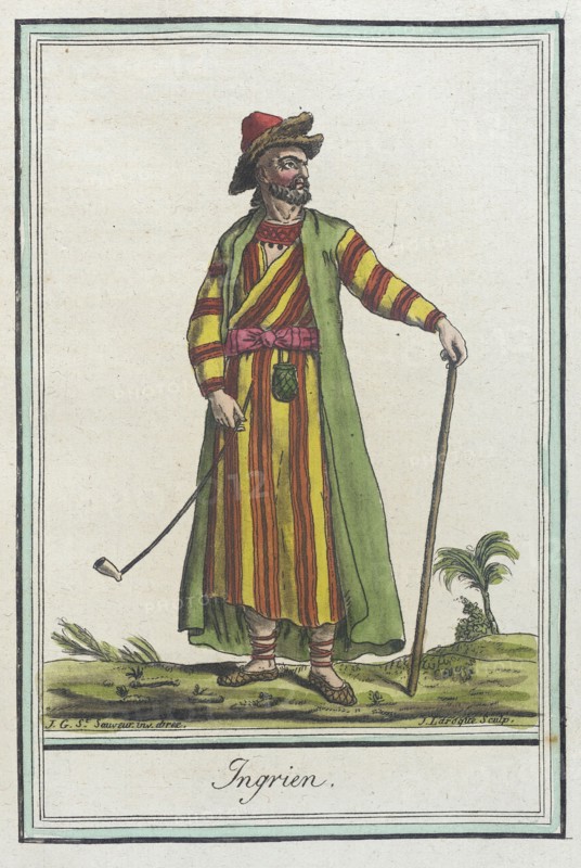 Costumes de Différents Pays, 'Ingrien', c1797. Creators: Jacques Grasset de Saint-Sauveur, LF Labrousse.