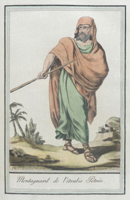 Costumes de Différents Pays, 'Montagnard de l'Arabie Petrée', c1797. Creators: Jacques Grasset de Saint-Sauveur, LF Labrousse.