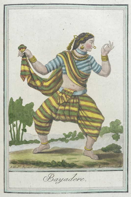 Costumes de Différents Pays, 'Bayadere', c1797. Creators: Jacques Grasset de Saint-Sauveur, LF Labrousse.