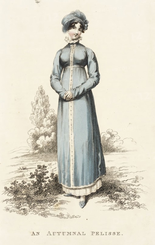 Fashion Plate (An Autumnal Pelisse), 1812. Creator: John Bell.
