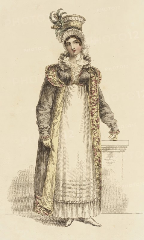 Fashion Plate (Carriage Costume), 1816. Creator: John Bell.