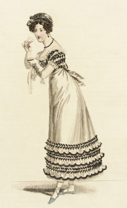 Fashion Plate (French Ball Dress), 1820. Creator: John Bell.