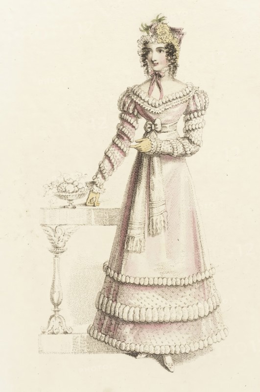 Fashion Plate (Dinner Dress), 1821. Creator: John Bell.
