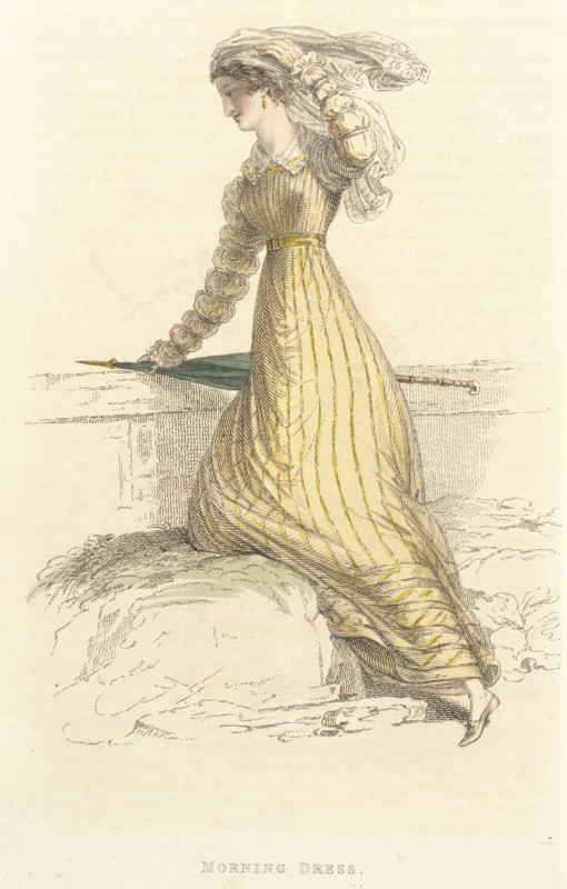 Fashion Plate (Morning Dress), 1824. Creator: Rudolph Ackermann.