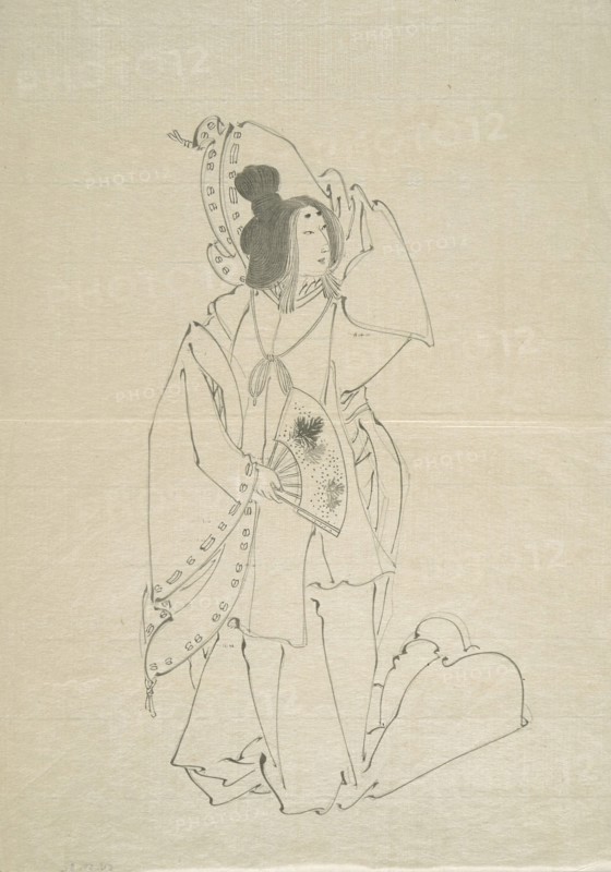 Preparatory Sketches for Prints (set of 5) (image 3 of 4), Late 19th century. Creator: Tsukioka Yoshitoshi.