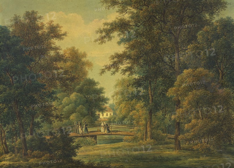 Magistrate Heurlin's Residence Truveholm in Västergötland. Creator: Johan Fredrik Julin.