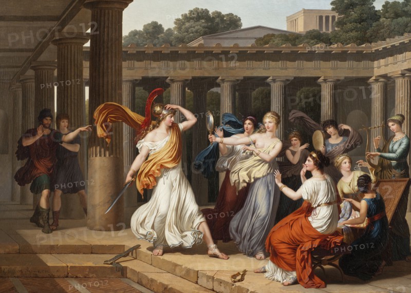 Odysseus Recognises Achilles amongst the daughters of Lycomedes, 1791. Creator: Louis Gauffier.