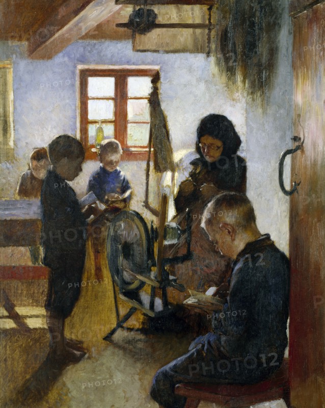 In the Village School, 1884. Creator: Oscar Bjorck.