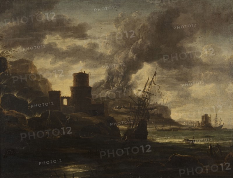 Harbour Scene. Creator: School of Salvator Rosa.