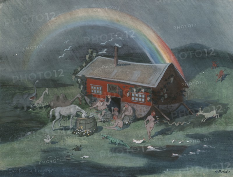 The First Tavern, 1906. Creator: Ivar Arosenius.