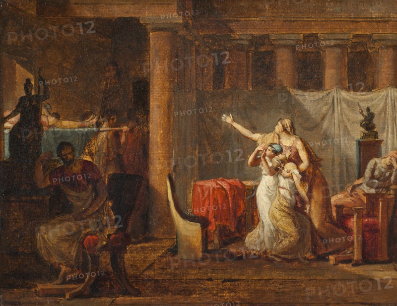 The Lictors Returning to Brutus the Bodies of his Sons. Study, late 18th-early 19th century. Creator: Jacques-Louis David.