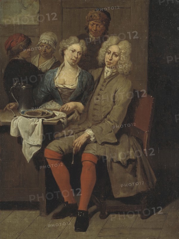 Private Meal, early 18th century. Creator: Jan Baptist Lambrechts.